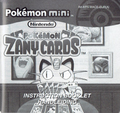 Scan of Pokémon Zany Cards 